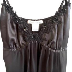 Linea Donatella Womens Sheer Babydoll Slip Dress Size S Whimsigoth Fairy Grunge